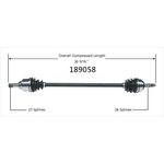 Order Arbre CV neuf by WORLDPARTS - 189058 For Your Vehicle