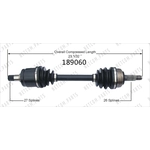 Order Arbre CV neuf par WORLDPARTS - 189060 For Your Vehicle