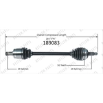 Order New CV Shaft by WORLDPARTS - 189083 For Your Vehicle