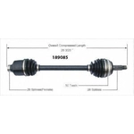 Order New CV Shaft by WORLDPARTS - 189085 For Your Vehicle