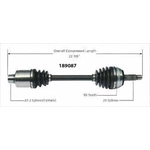 Order Arbre CV neuf par WORLDPARTS - 189087 For Your Vehicle
