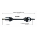 Order New CV Shaft by WORLDPARTS - 189088 For Your Vehicle