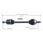 Order New CV Shaft by WORLDPARTS - 189089 For Your Vehicle