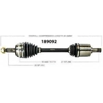 Order New CV Shaft by WORLDPARTS - 189092 For Your Vehicle