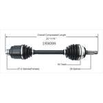 Order New CV Shaft by WORLDPARTS - 189098 For Your Vehicle