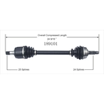 Order Arbre CV neuf par WORLDPARTS - 189101 For Your Vehicle