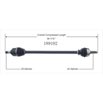 Order New CV Shaft by WORLDPARTS - 189102 For Your Vehicle