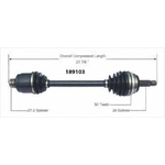 Order New CV Shaft by WORLDPARTS - 189103 For Your Vehicle