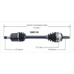 Order New CV Shaft by WORLDPARTS - 189110 For Your Vehicle