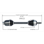 Order Arbre CV neuf par WORLDPARTS - 189121 For Your Vehicle