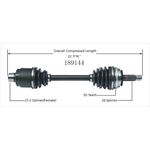 Order New CV Shaft by WORLDPARTS - 189144 For Your Vehicle