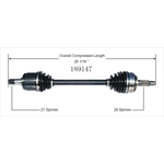 Order Arbre CV neuf par WORLDPARTS - 189147 For Your Vehicle