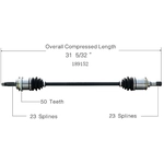 Order New CV Shaft by WORLDPARTS - 189152 For Your Vehicle