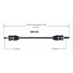 Order Arbre CV neuf par WORLDPARTS - 189159 For Your Vehicle