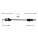 Order New CV Shaft by WORLDPARTS - 189161 For Your Vehicle