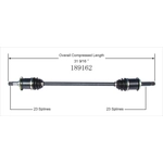 Order New CV Shaft by WORLDPARTS - 189162 For Your Vehicle