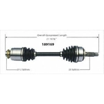 Order New CV Shaft by WORLDPARTS - 189169 For Your Vehicle