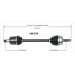 Order Arbre CV neuf par WORLDPARTS - 189178 For Your Vehicle