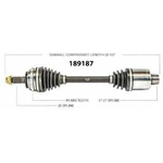 Order Arbre CV neuf par WORLDPARTS - 189187 For Your Vehicle