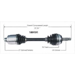 Order Arbre CV neuf par WORLDPARTS - 189191 For Your Vehicle