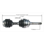 Order New CV Shaft by WORLDPARTS - 189198 For Your Vehicle