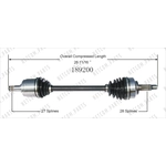 Order New CV Shaft by WORLDPARTS - 189200 For Your Vehicle
