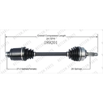 Order Arbre CV neuf par WORLDPARTS - 189201 For Your Vehicle