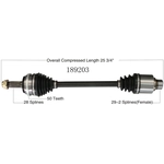 Order New CV Shaft by WORLDPARTS - 189203 For Your Vehicle