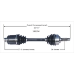 Order New CV Shaft by WORLDPARTS - 189204 For Your Vehicle