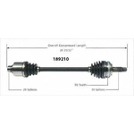 Order Arbre CV neuf par WORLDPARTS - 189210 For Your Vehicle