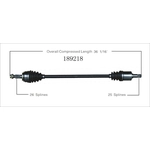 Order New CV Shaft by WORLDPARTS - 189218 For Your Vehicle