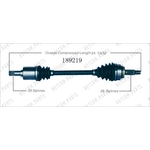 Order New CV Shaft by WORLDPARTS - 189219 For Your Vehicle