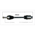 Order Arbre CV neuf par WORLDPARTS - 189222 For Your Vehicle