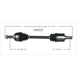 Order New CV Shaft by WORLDPARTS - 189223 For Your Vehicle