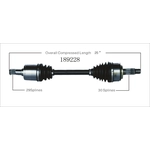 Order New CV Shaft by WORLDPARTS - 189228 For Your Vehicle