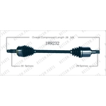 Order New CV Shaft by WORLDPARTS - 189232 For Your Vehicle