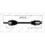 Order New CV Shaft by WORLDPARTS - 189235 For Your Vehicle
