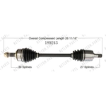 Order New CV Shaft by WORLDPARTS - 189243 For Your Vehicle