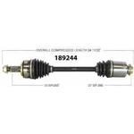 Order New CV Shaft by WORLDPARTS - 189244 For Your Vehicle