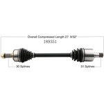 Order New CV Shaft by WORLDPARTS - 189351 For Your Vehicle