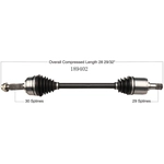 Order New CV Shaft by WORLDPARTS - 189402 For Your Vehicle