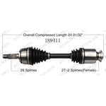 Order New CV Shaft by WORLDPARTS - 189411 For Your Vehicle