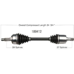Order New CV Shaft by WORLDPARTS - 189412 For Your Vehicle