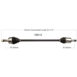 Order New CV Shaft by WORLDPARTS - 189415 For Your Vehicle