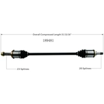 Order New CV Shaft by WORLDPARTS - 189481 For Your Vehicle