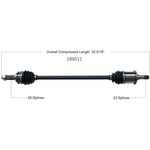 Order Arbre CV neuf par WORLDPARTS - 189511 For Your Vehicle