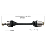 Order New CV Shaft by WORLDPARTS - 189559 For Your Vehicle