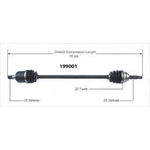 Order New CV Shaft by WORLDPARTS - 199001 For Your Vehicle