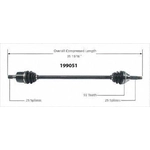 Order Arbre CV neuf par WORLDPARTS - 199051 For Your Vehicle