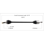 Order New CV Shaft by WORLDPARTS - 199075 For Your Vehicle